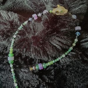 Womens Gemstone Gold Plated Jaguar Pendant Bracelet